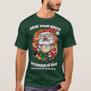 Funny Happy Christmas Crazy Santa Festive Merry Xm T-Shirt
