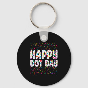 Funny Happy Dot Day Polka Dot Art Students Kids Gi Key Ring