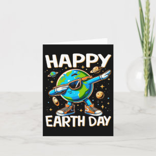 Funny Happy Earth Day Tee Earth Dab Planet Boys Gi Card
