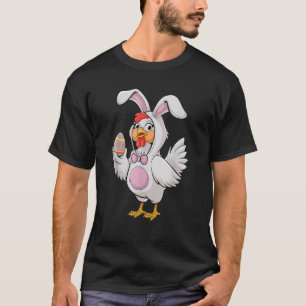 Funny Happy Easter Chicken Bunny Fun Eggs Farm Eas T-Shirt