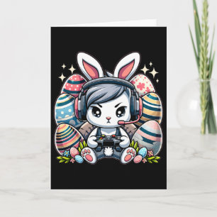 Funny Happy Easter Day Bunny Egg Boys Girls Kids G Card