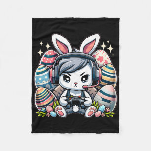 Funny Happy Easter Day Bunny Egg Boys Girls Kids G Fleece Blanket