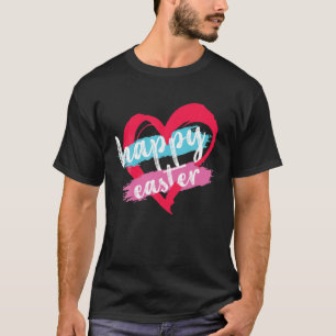 Funny Happy Easter Day Cute Bunny With Eggs Easter T-Shirt
