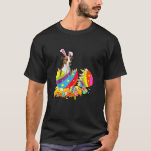 Funny Happy Easter Pitbull Egg Bunny Dog Lover T-Shirt