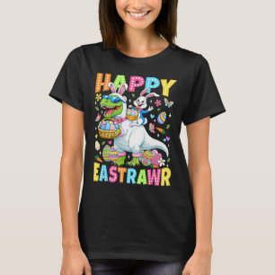 Funny Happy Eastrawr Toddler Boys Kids T-rex Easte T-Shirt