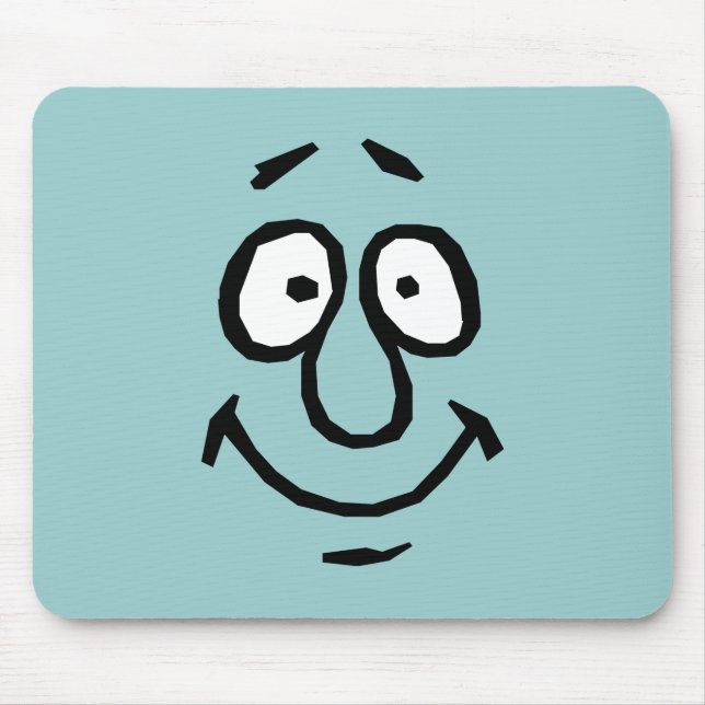 Funny Happy Face Mousepad (Front)