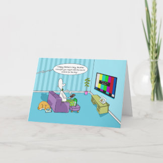 Funny Happy Father’s Day Broth With Remote Control Card