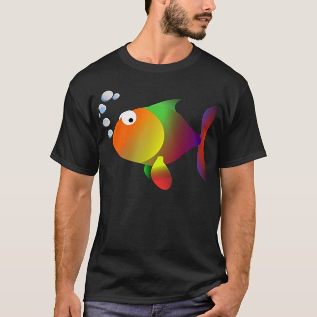 Funny happy fish T-Shirt (Front)