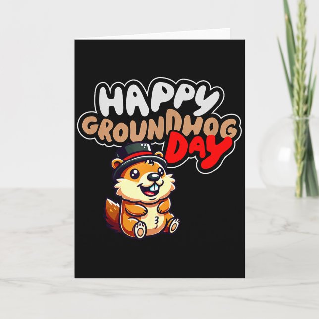 Funny Happy Groundhog Day February 2nd Phils Holid Card (Front)