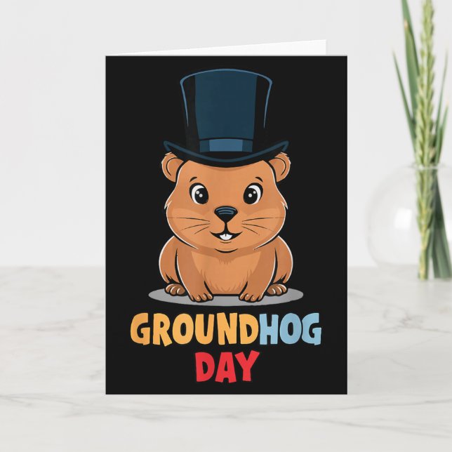 Funny Happy Groundhog Day February 2nd Phils Holid Card (Front)