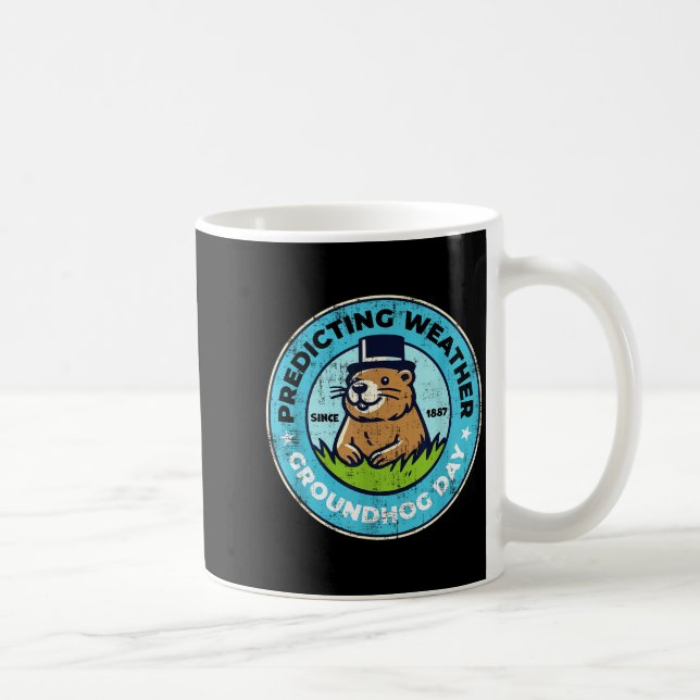 Funny Happy Groundhog Day February 2nd Phils Holid Coffee Mug (Right)