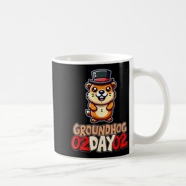 Funny Happy Groundhog Day February 2nd Phils Holid Coffee Mug (Right)