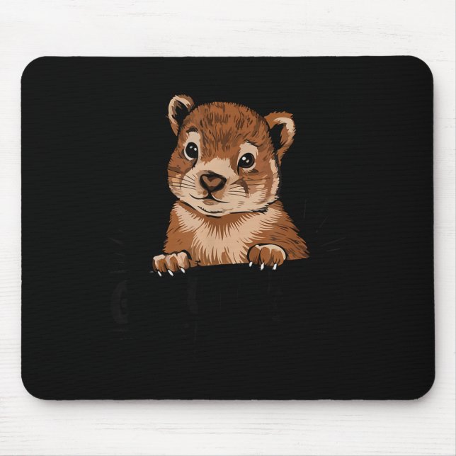 Funny Happy Groundhog Day February 2nd Phils Holid Mouse Pad (Front)