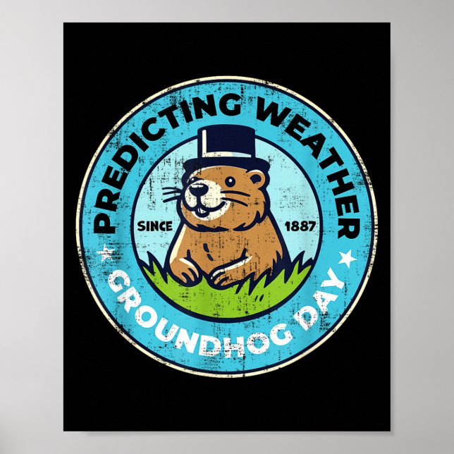 Funny Happy Groundhog Day February 2nd Phils Holid Poster (Front)