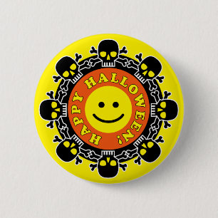 Funny Happy Halloween 6 Cm Round Badge