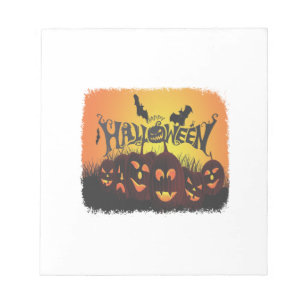 Funny Happy Halloween design Notepad