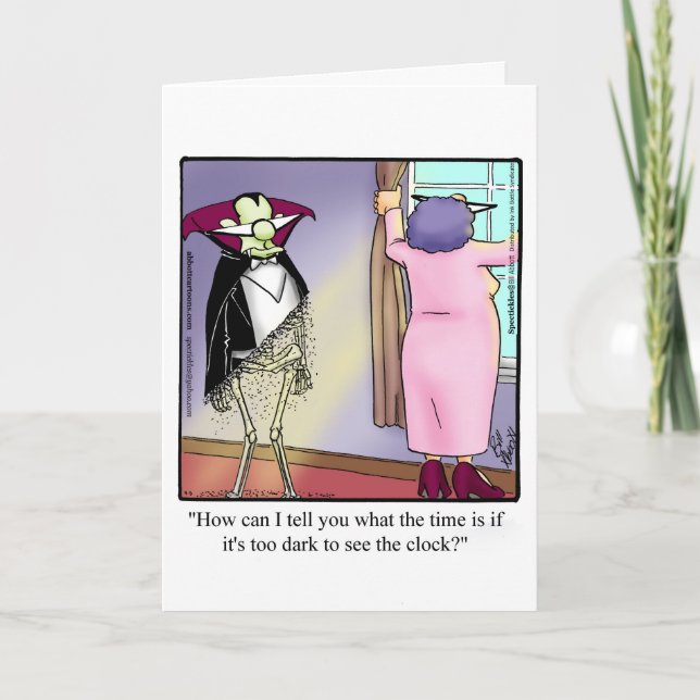 Funny Happy Halloween Greeting Card (Front)