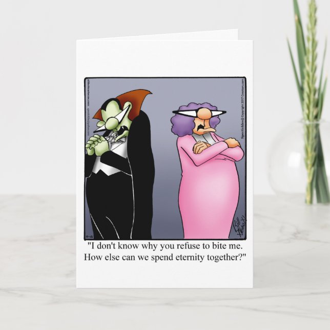 Funny Happy Halloween Greeting Card (Front)