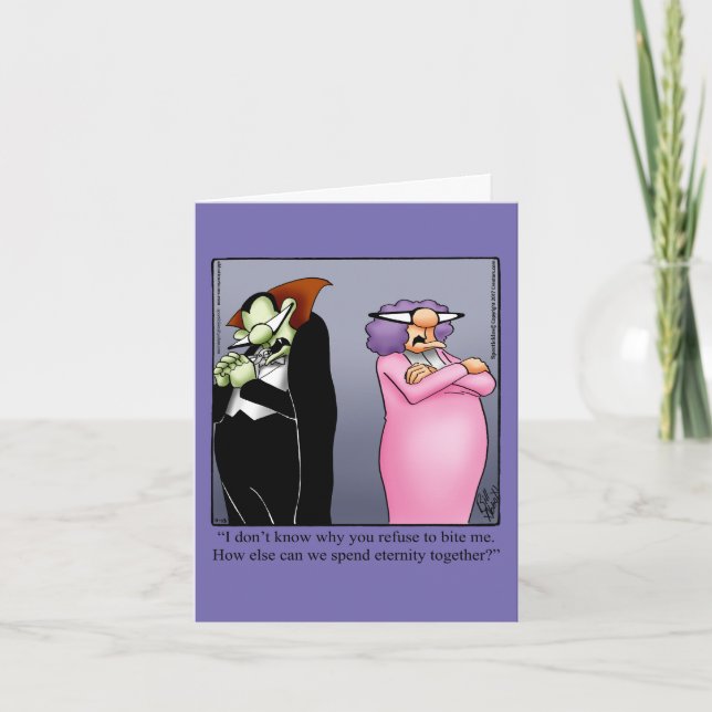 Funny Happy Halloween Greeting Card (Front)