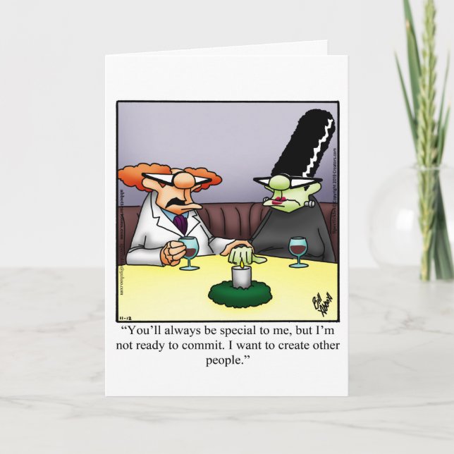 Funny Happy Halloween Greeting Card (Front)