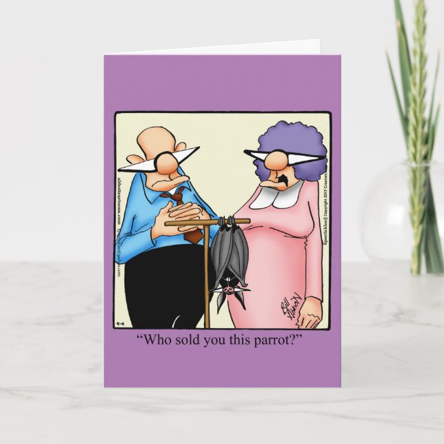 Funny Happy Halloween Greeting Card (Front)