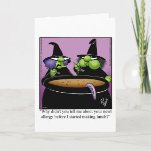 Funny Happy Halloween Greeting Card
