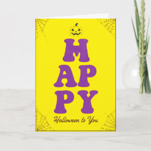 Funny Happy Halloween Greeting Message Card