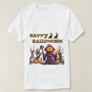 Funny Happy Halloween Pumpkin Witch Halloween T-Shirt