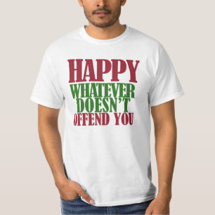 Funny Happy Holidays Merry Christmas parody T-Shirt