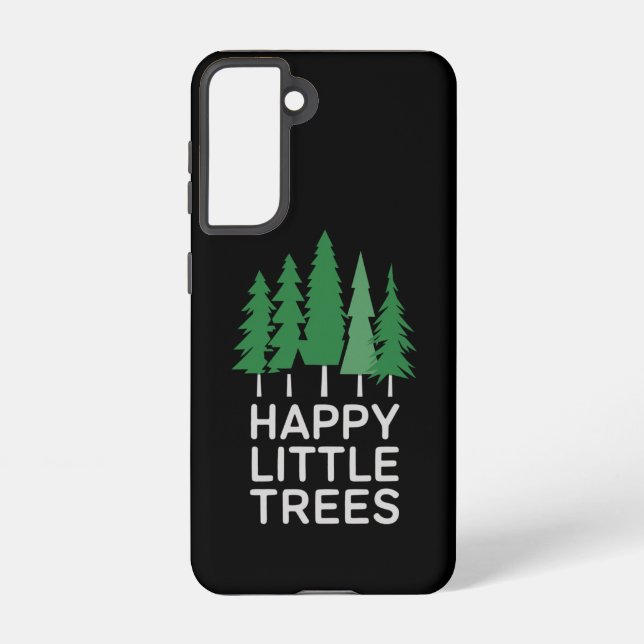 Funny Happy Little Trees Gifts Camping  Samsung Galaxy S21 Case (Back)