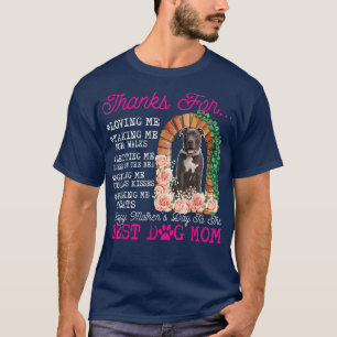 Funny Happy Mother's Day Best Dog Mom Cute Pit Bul T-Shirt
