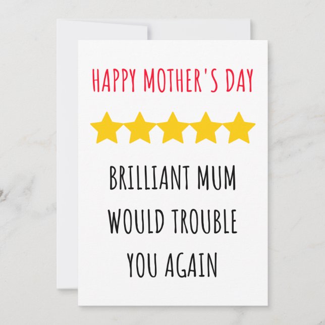 Funny Happy Mother's day card (Front)