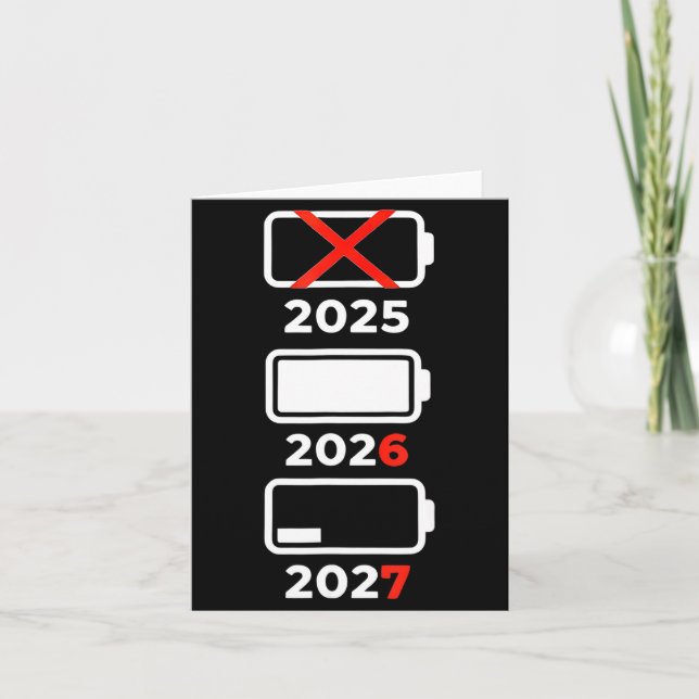 Funny Happy New Year 2026 2027 67 Meme Six Seven  Card (Front)