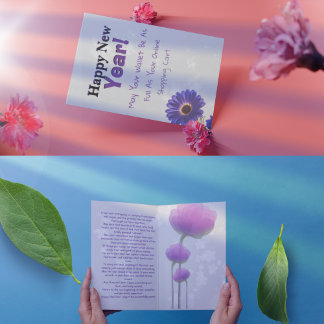 Funny Happy New Year 2026 Shopping Quote Design Card