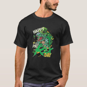 Funny Happy St Pat Rex Day Trex Dinosaur St Patric T-Shirt