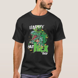 Funny Happy St Pat Rex Day Trex Dinosaur St Patric T-Shirt