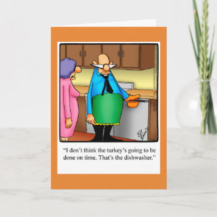 funny Happy Thanksgiving Humour Greting Card