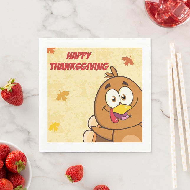 Funny Happy Thanksgiving Napkin (Creator Uploaded)