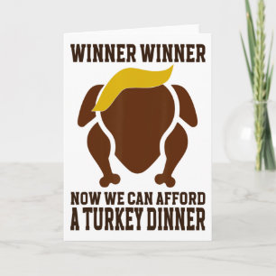 Funny Happy Thanksgiving Trump Tees Uni-adults Whi Card