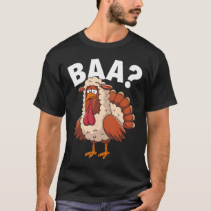 Funny Happy Thanksgiving Turkey A Lamb Costume  T-Shirt