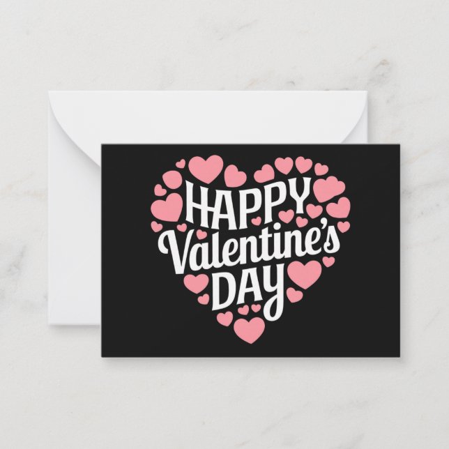Funny Happy Valentines Day Heart Love Valentine  Card (Front)