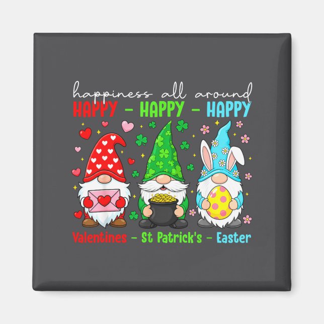 Funny Happy Valentines St Patrick Easter Holiday C Magnet (Front)