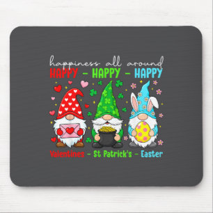 Funny Happy Valentines St Patrick Easter Holiday C Mouse Pad