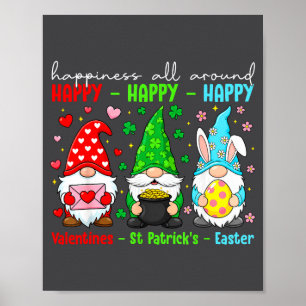 Funny Happy Valentines St Patrick Easter Holiday C Poster