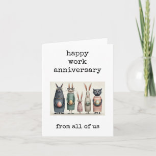 Funny Happy Work Anniversary Card