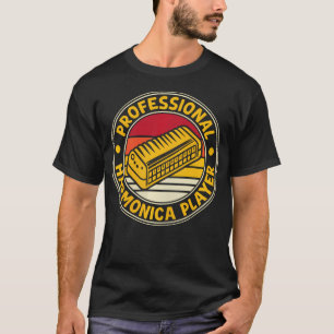 Funny Harmonica Player Professional T-Shirt