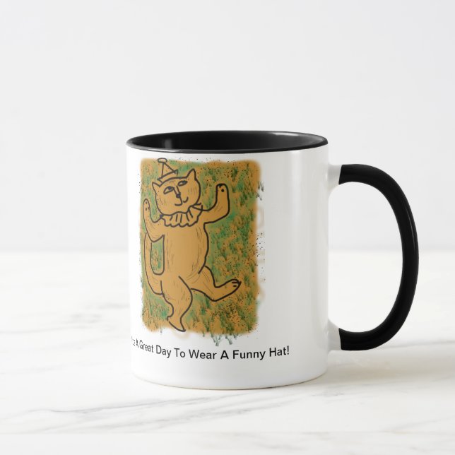 Funny Hat Cat Mug (Right)