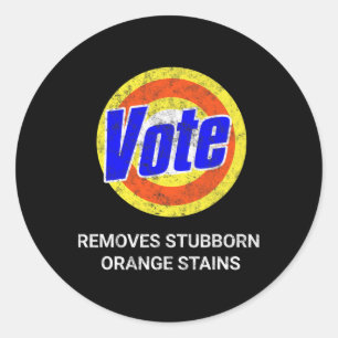 Funny Hate Trump Anti-trump Vote Classic Round Sticker