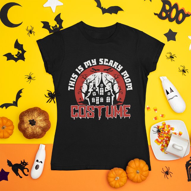 Funny Haunted House Halloween Mum T-Shirt (Creator Uploaded)