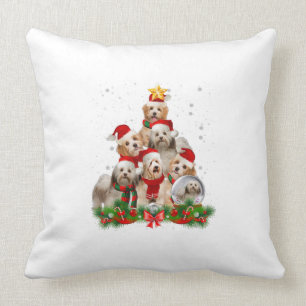 Funny Havanese Dog Christmas Tree Gift T-Shirt Cushion